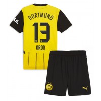 Koszulka piłkarska Borussia Dortmund Pascal Gross #13 Strój Domowy dla dzieci 2024-25 tanio Krótki Rękaw (+ Krótkie spodenki)